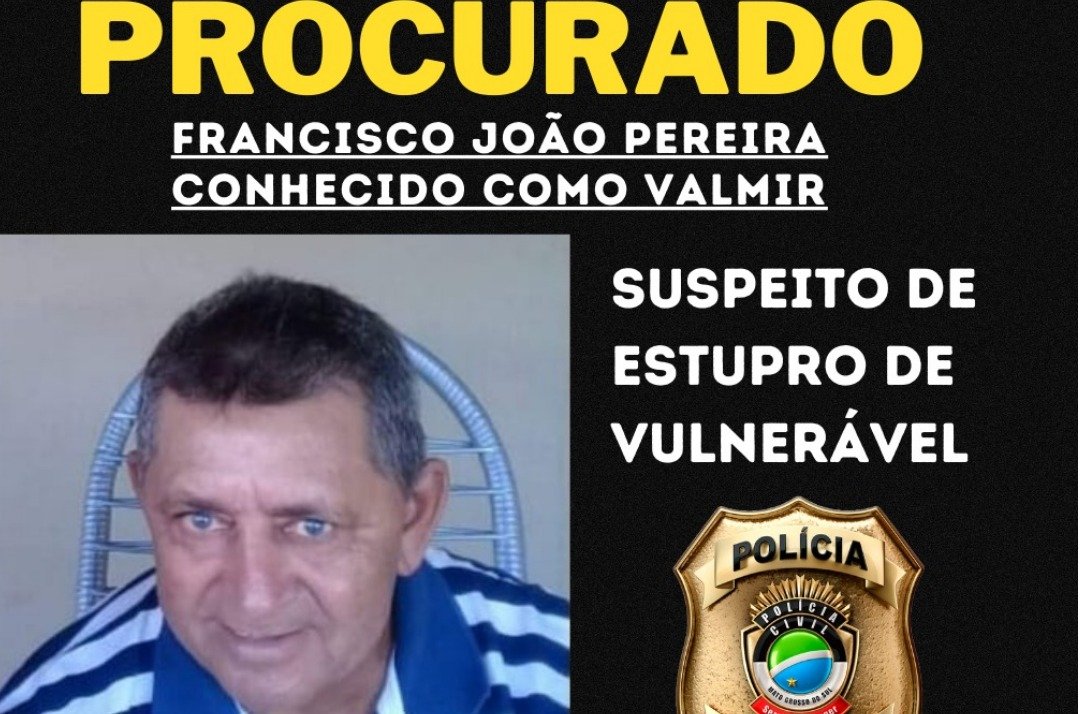 Polícia Civil procura por homem que abusou de criança durante 5 anos