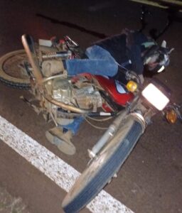 Acidente mata motociclista em Sanga Puitã
