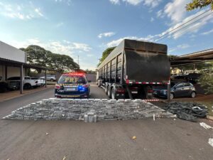Caminhão apreendido em Dourados levava quase meia&hellip;